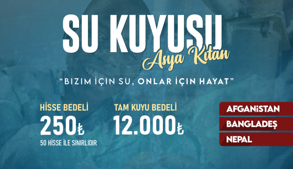 AFRİKA ASYA SU KUYUSU BAĞIŞI